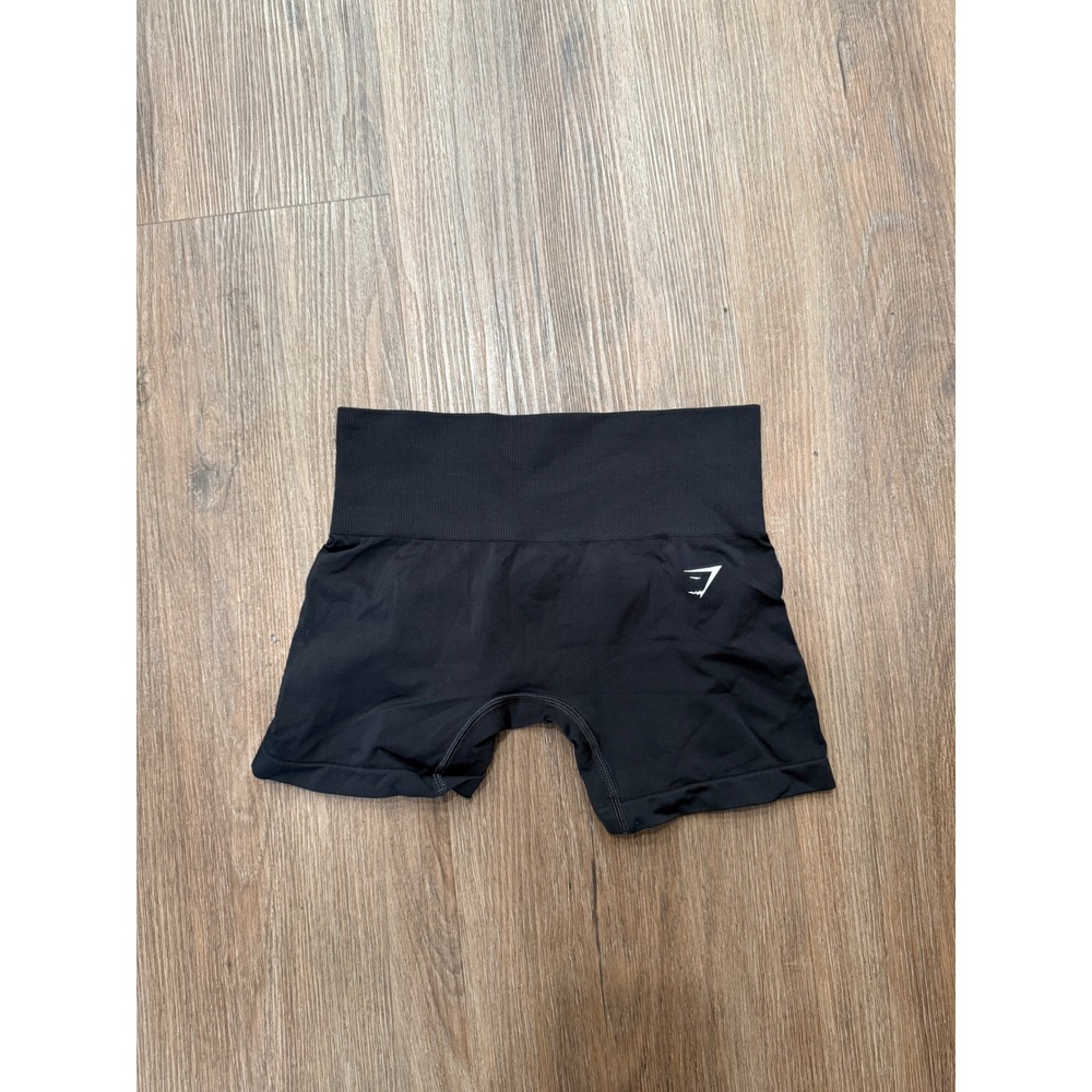 Gymshark Vital Seamless 2.0 Shorts Womens Black High Waisted Athletic Workout